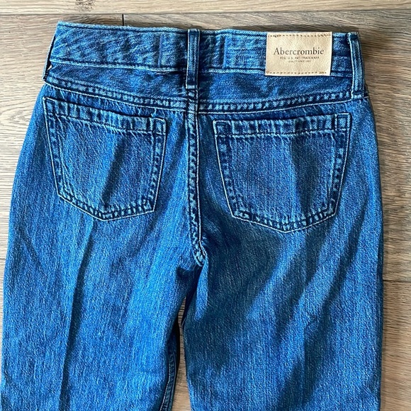 Abercrombie Kids Low Rise Baggy Jeans Size 5/6 Long NWT Pink Striped Bow Details - Picture 12 of 12